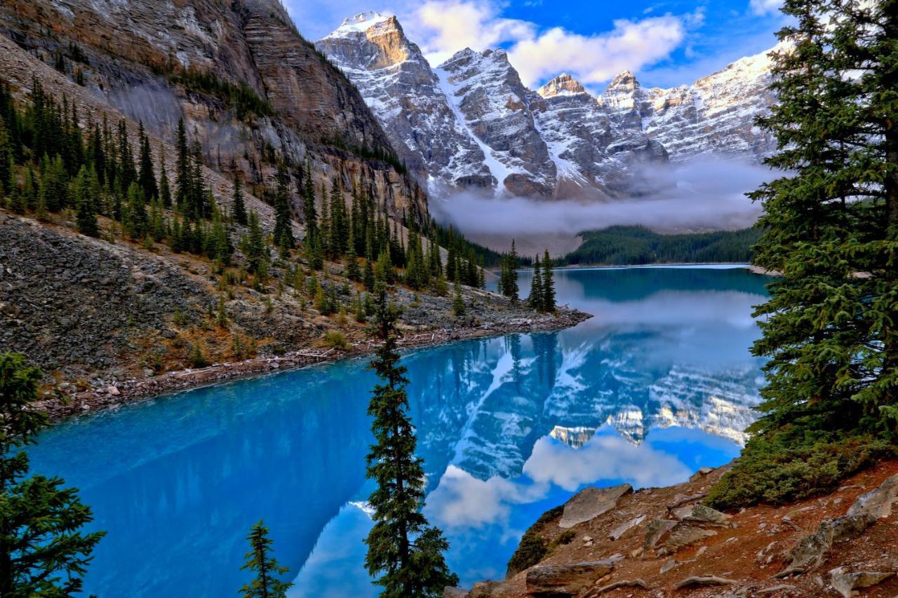 Spectacular Mountain View Corner Unit Pool Hot Tub Park Pass Apartment Canmore Bagian luar foto